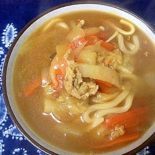 豚肉とたっぷり野菜のカレーうどん